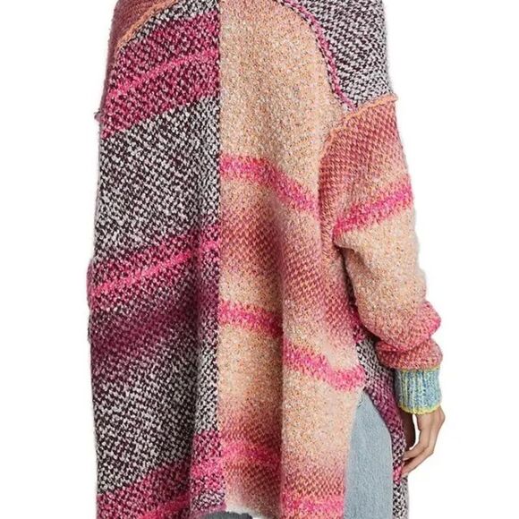 FREE PEOPLE Daydreamer Open-Front Cardigan - Orchid Cloud Combo - Picture 4 of 15